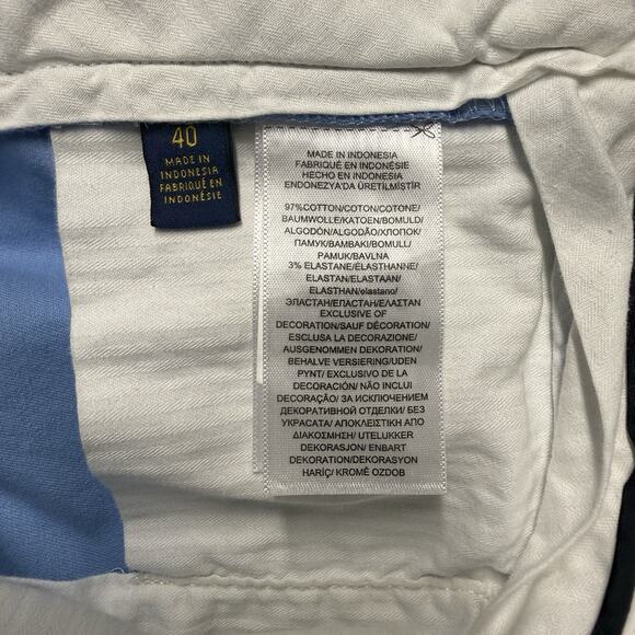 Polo Ralph Lauren Stretch Classic Fit Shorts Mens 40 Blue Chino Preppy Golf - Picture 3 of 7